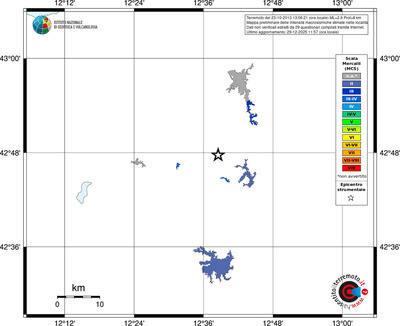 Mappa MCS - territori località