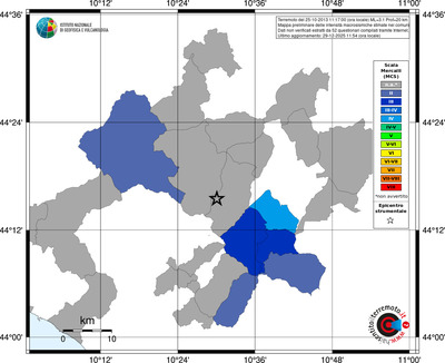 Mappa MCS - territori comuni