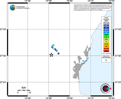 Mappa EMS - territori delle località