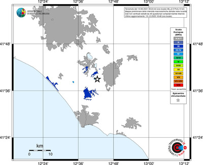 Mappa EMS - territori località