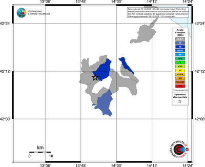 Mappa EMS - territori comuni