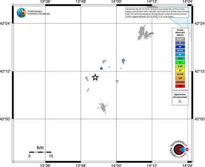 Mappa MCS - territori località