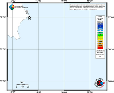 Mappa EMS - territori località