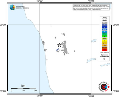 Mappa MCS - territori località