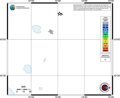 Mappa EMS - territori località