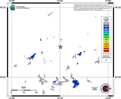 Mappa EMS - territori località