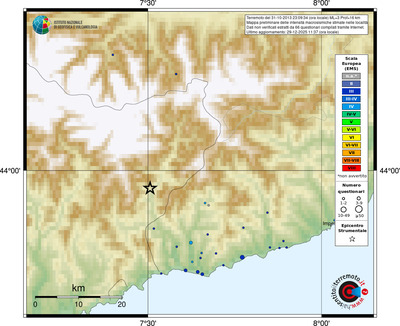 Mappa EMS - località