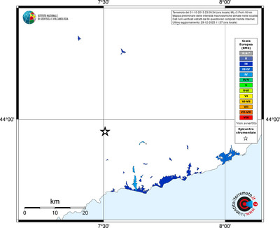 Mappa EMS - territori località