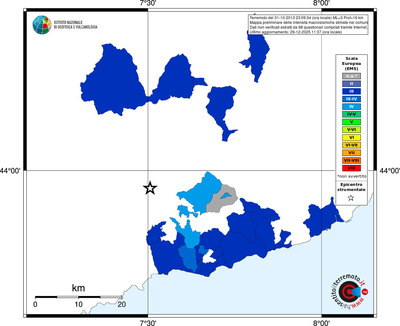 Mappa EMS - territori comuni