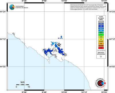 Mappa EMS - territori località