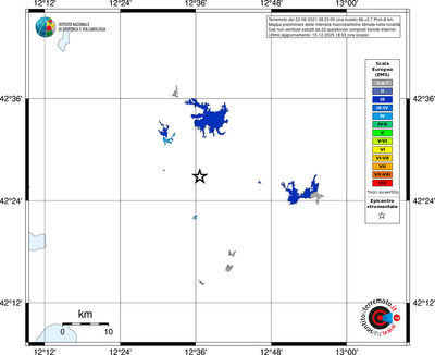 Mappa EMS - territori località