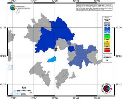 Mappa EMS - territori comuni
