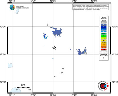 Mappa MCS - territori località