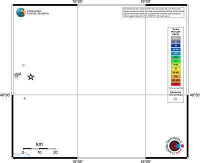 Mappa MCS - territori località