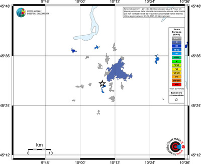 Mappa EMS - territori località