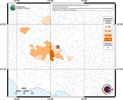 Mappa territorio comunale con almeno 3 questionari