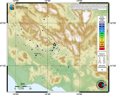 Mappa EMS - località