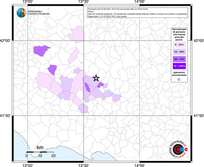 Mappa territorio comunale con almeno 3 questionari