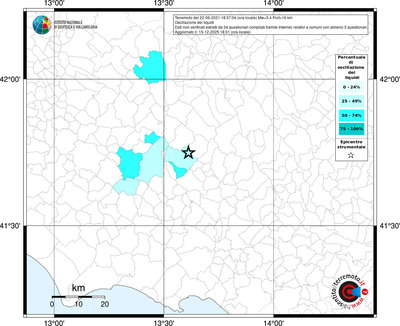 Mappa territorio comunale con almeno 3 questionari