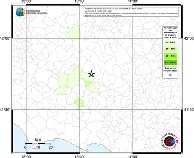 Mappa territorio comunale con almeno 3 questionari