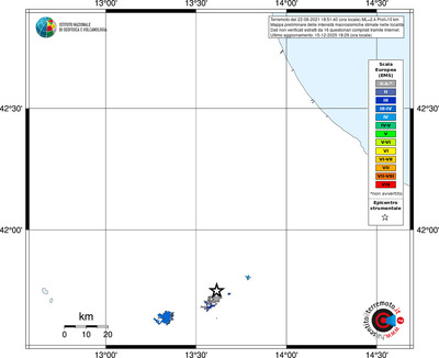 Mappa EMS - territori località