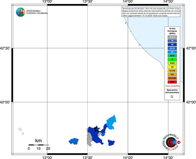 Mappa EMS - territori comuni