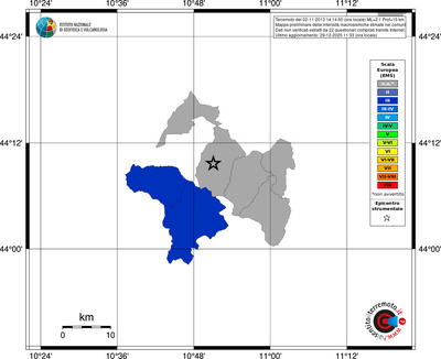 Mappa EMS - territori comuni