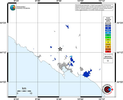 Mappa EMS - territori località