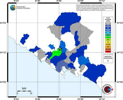 Mappa EMS - territori comuni