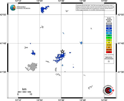 Mappa EMS - territori località