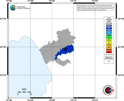 Mappa EMS - territori comuni