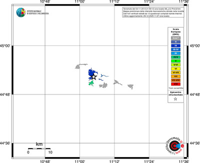Mappa EMS - territori località