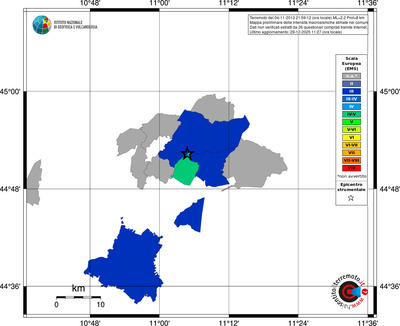 Mappa EMS - territori comuni