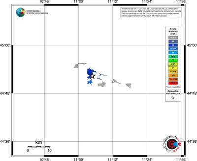 Mappa MCS - territori località