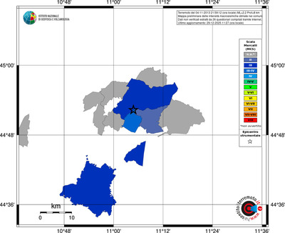 Mappa MCS - territori comuni