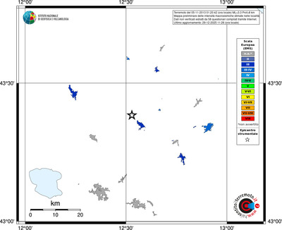 Mappa EMS - territori località