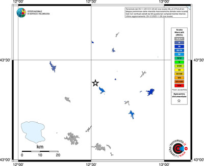 Mappa MCS - territori località