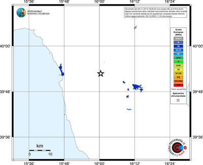 Mappa EMS - territori località