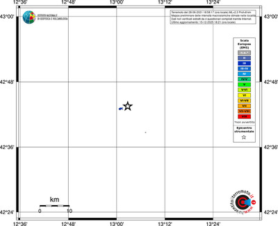 Mappa EMS - territori località