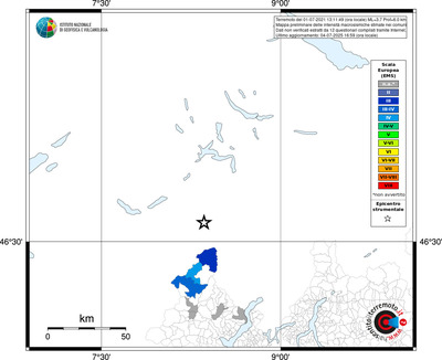 Mappa EMS - territori comunali