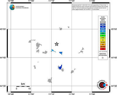 Mappa EMS - territori località
