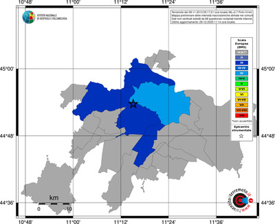 Mappa EMS - territori comuni