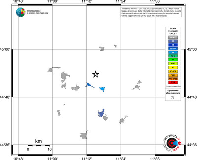 Mappa MCS - territori località