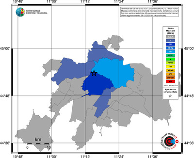 Mappa MCS - territori comuni