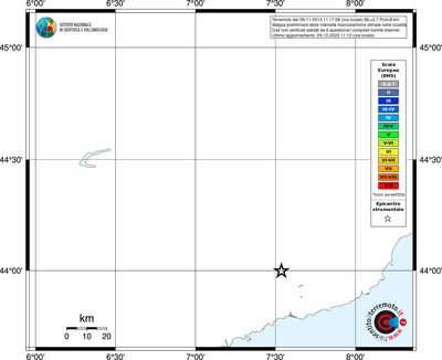 Mappa EMS - territori località