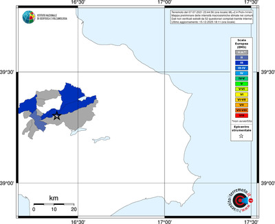Mappa EMS - territori comuni