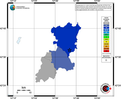 Mappa EMS - territori comuni