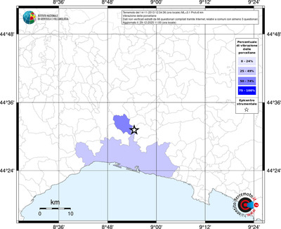 Mappa territorio comunale con almeno 3 questionari