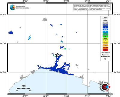 Mappa EMS - territori località