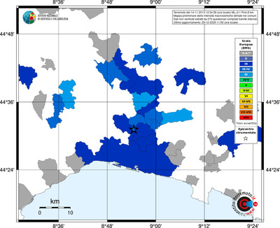 Mappa EMS - territori comuni